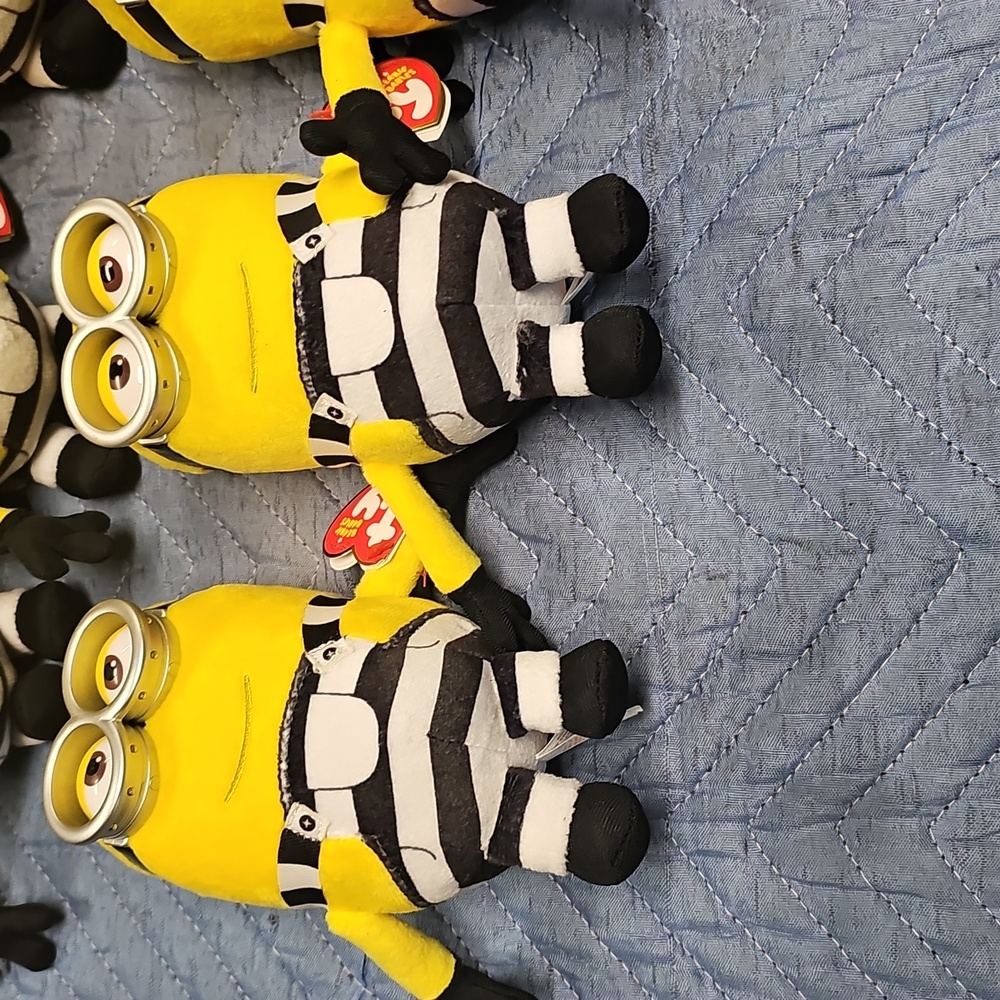 Ty Beanie Babies Despicable Me 3 Tom minion jail bird - Picture 2 of 8